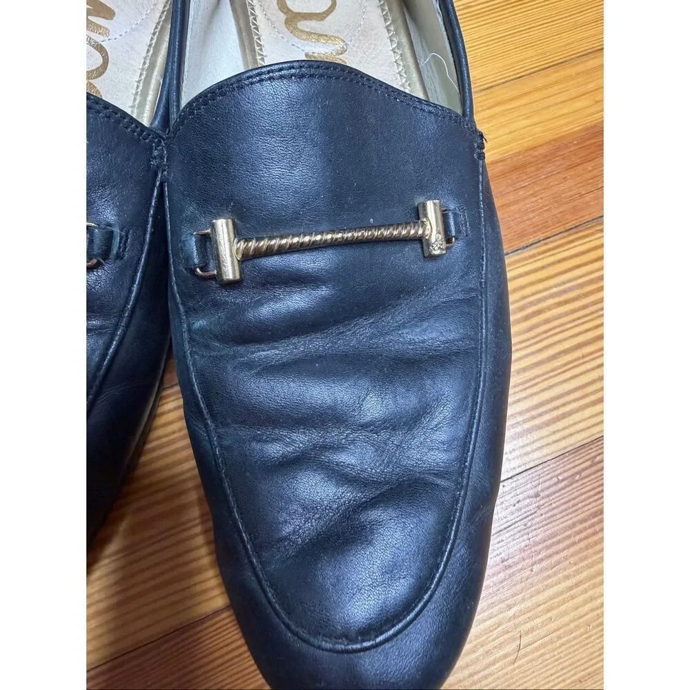 Sam Edelman Black Leather Lior Loafer 8.5